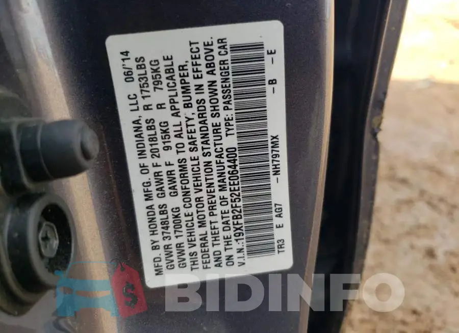 19XFB2F52EE064400 Photo# 12