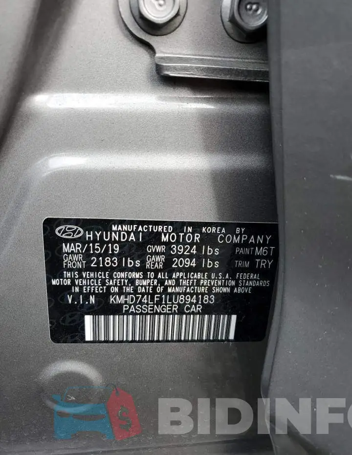 KMHD74LF1LU894183 Photo# 12