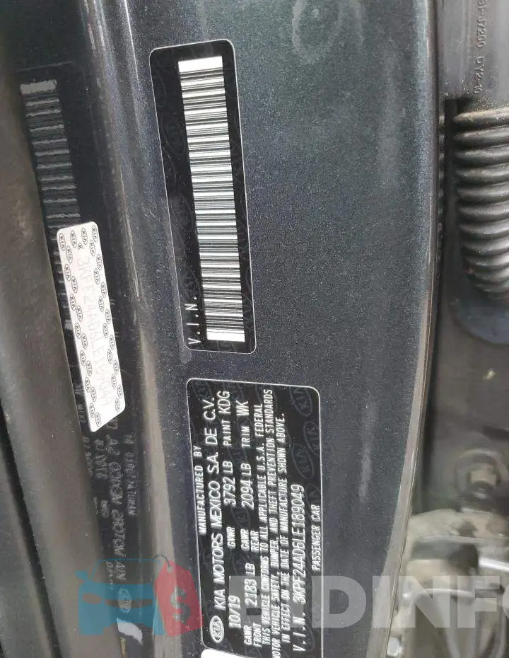 3KPF24AD6LE189049 Photo# 12