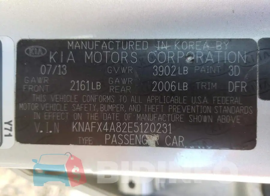 KNAFX4A82E5120231 Photo# 12