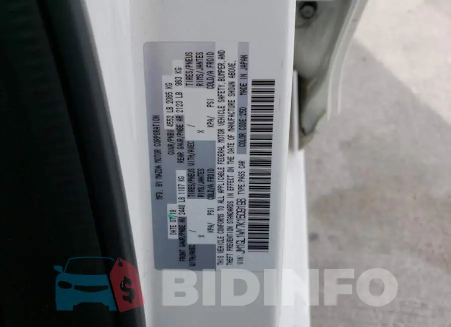 JM1GL1WY7K1509198 Photo# 12