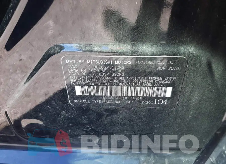 ML32F3FJ9HHF16918 Photo# 13