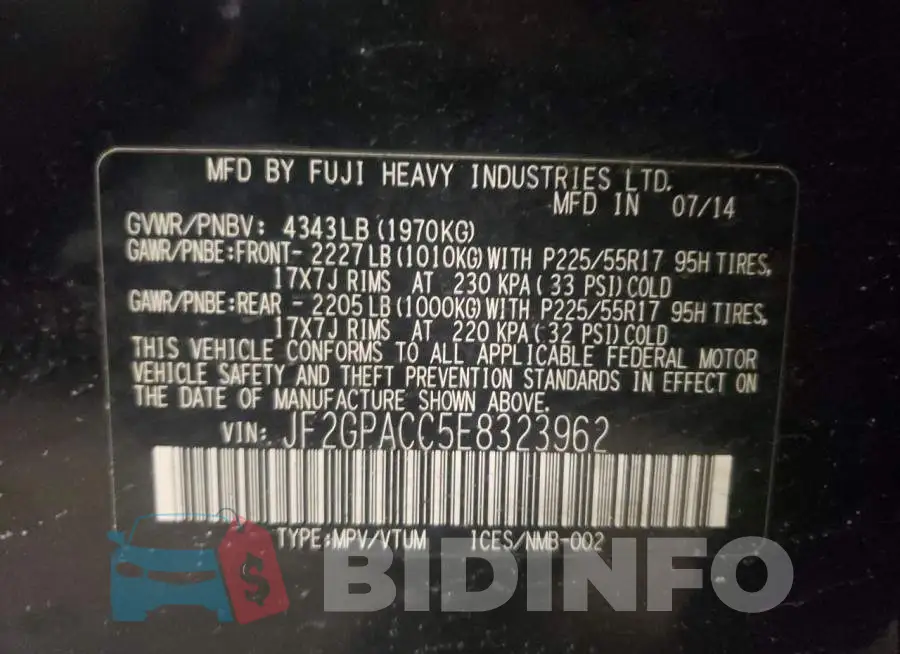JF2GPACC5E8323962 Photo# 12