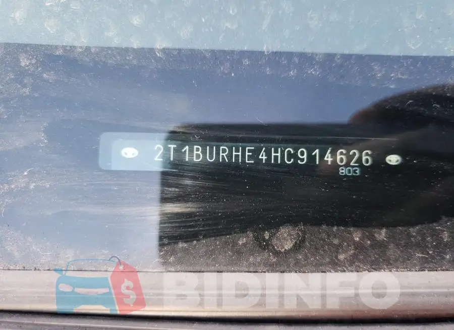 2T1BURHE4HC914626 Photo# 10