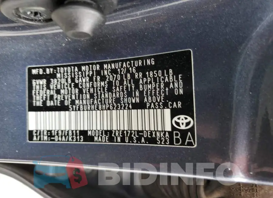 5YFBURHE8HP623224 Photo# 13
