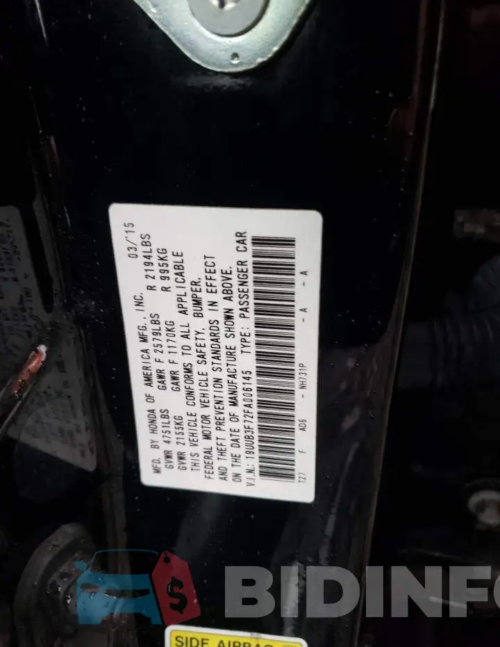 19UUB3F72FA006145 Photo# 12