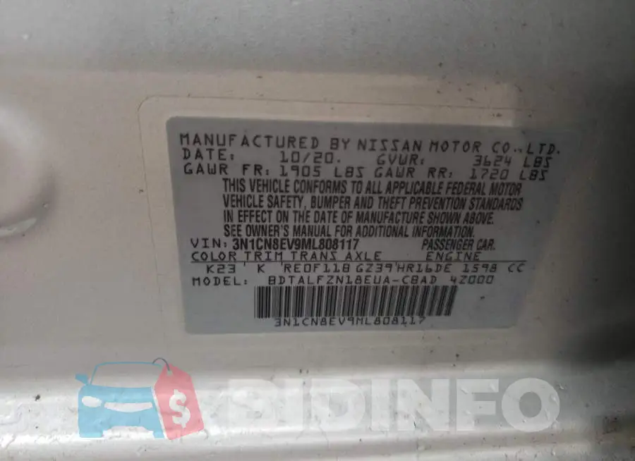 3N1CN8EV9ML808117 Photo# 12