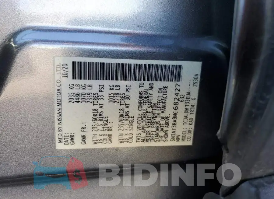 5N1AT3BA9MC682427 Photo# 13