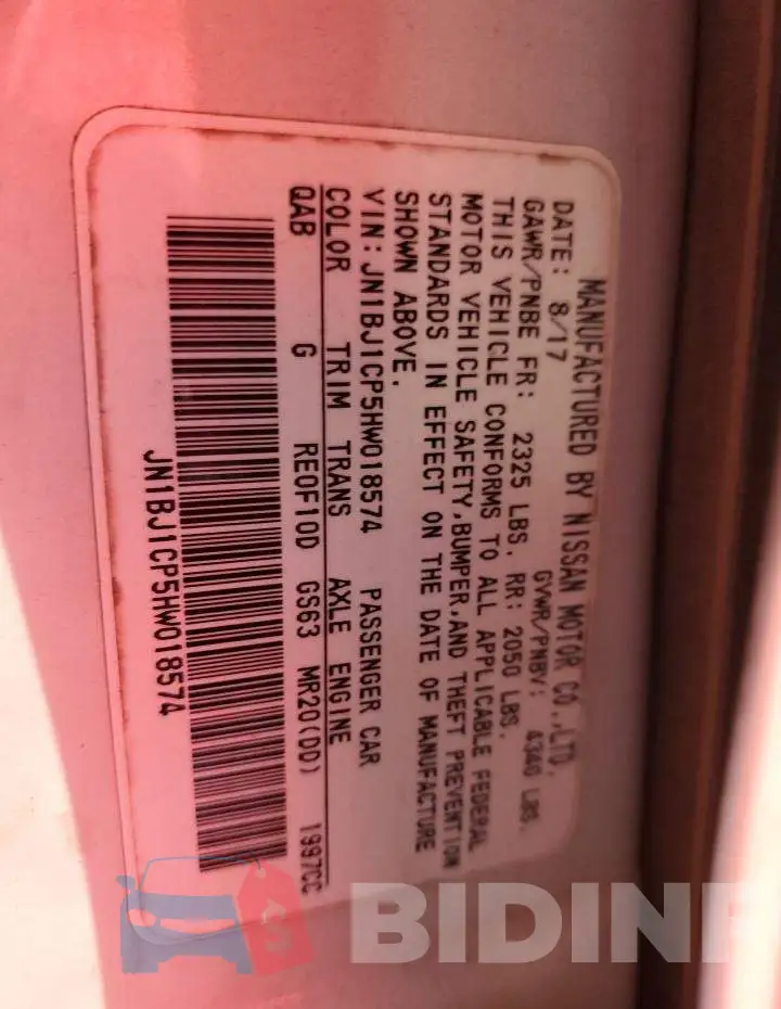 JN1BJ1CP5HW018574 Photo# 13