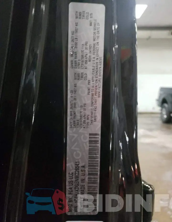 1C4HJXDG5NW226541 Photo# 13