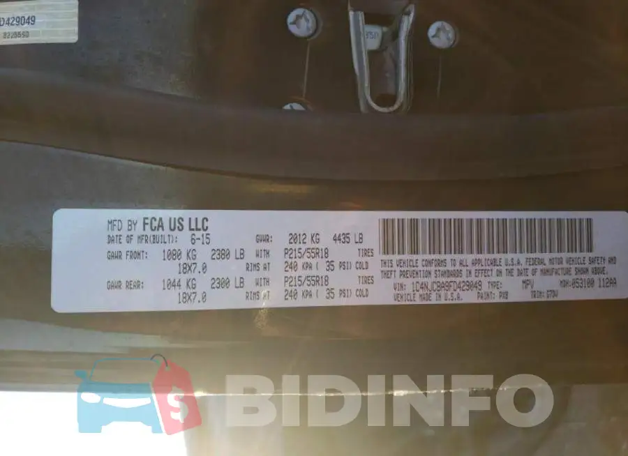 1C4NJCBA9FD429049 Photo# 12