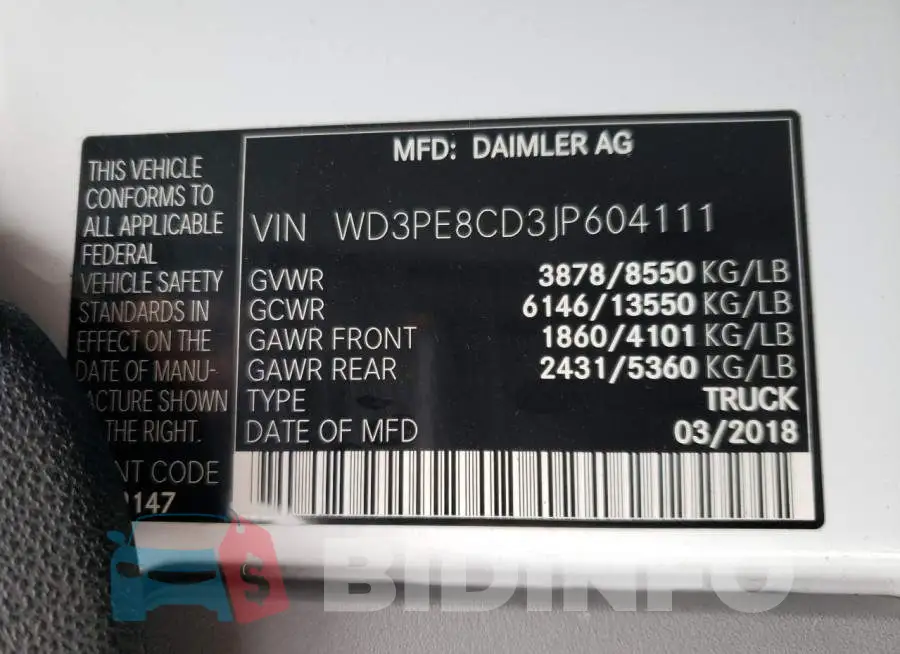 WD3PE8CD3JP604111 Photo# 14