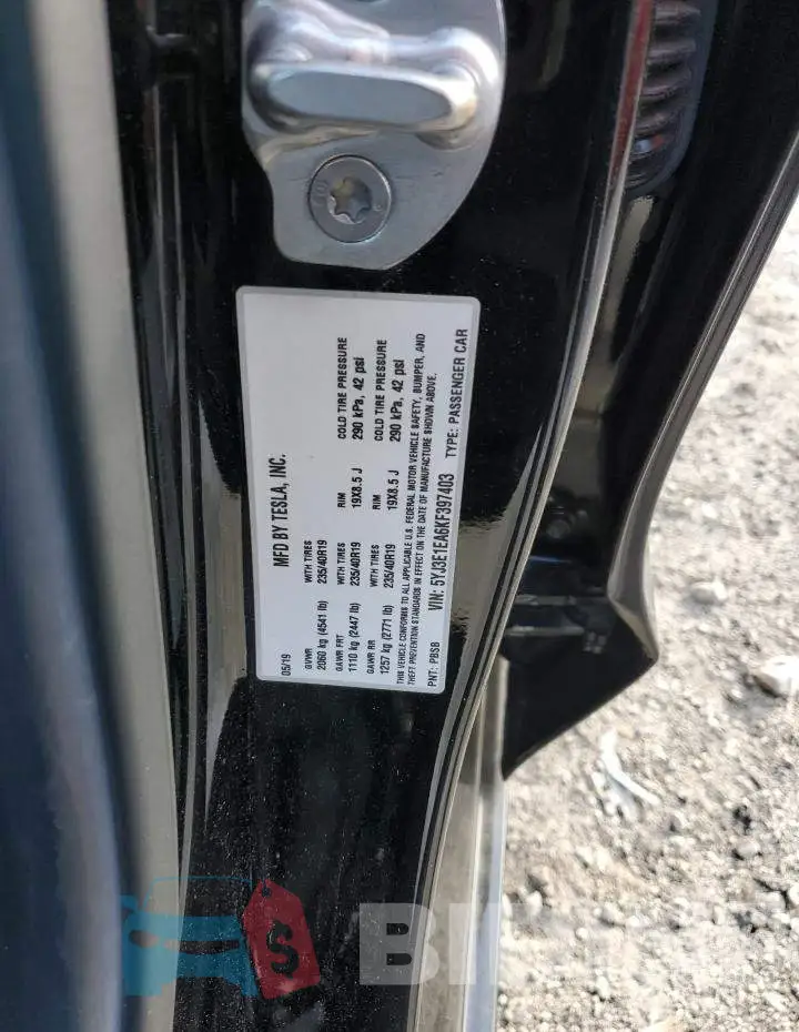 5YJ3E1EA6KF397403 Photo# 13
