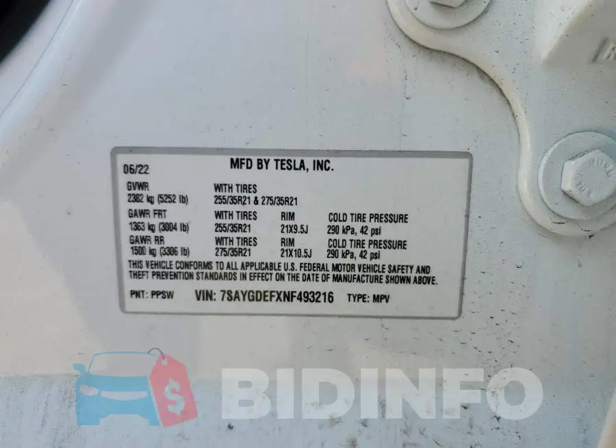 7SAYGDEFXNF493216 Photo# 13