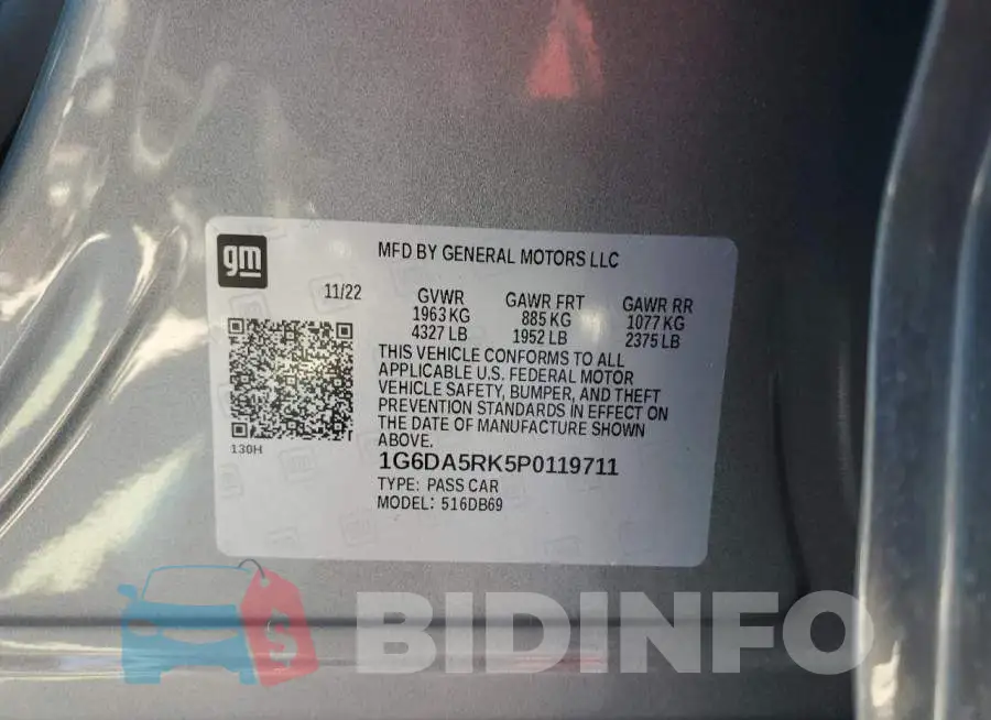 1G6DA5RK5P0119711 Photo# 12