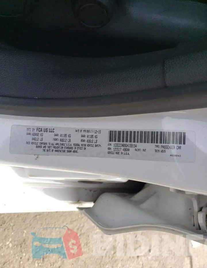 1C3CCCAB9GN159154 Photo# 12