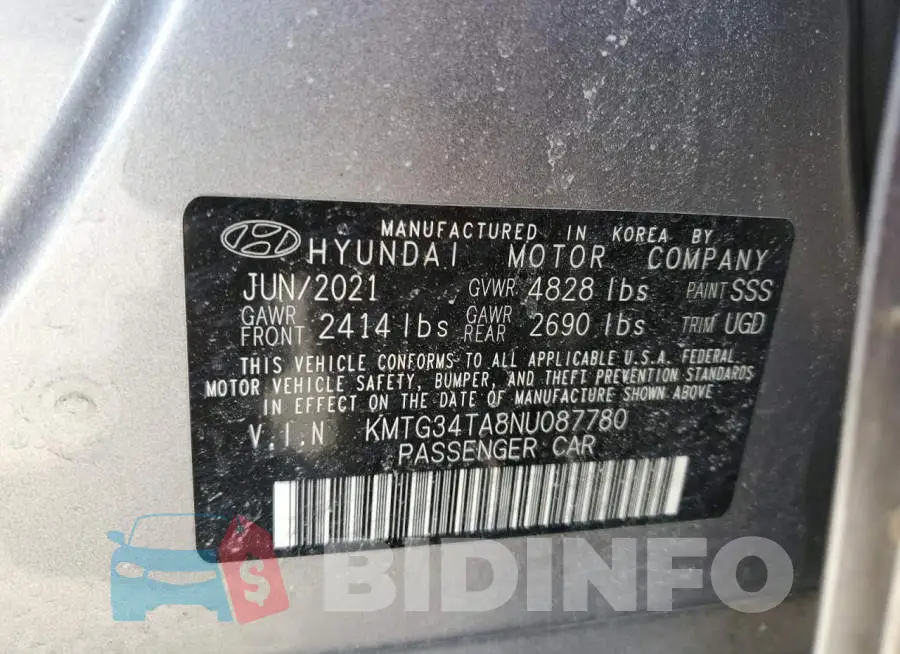 KMTG34TA8NU087780 Photo# 12
