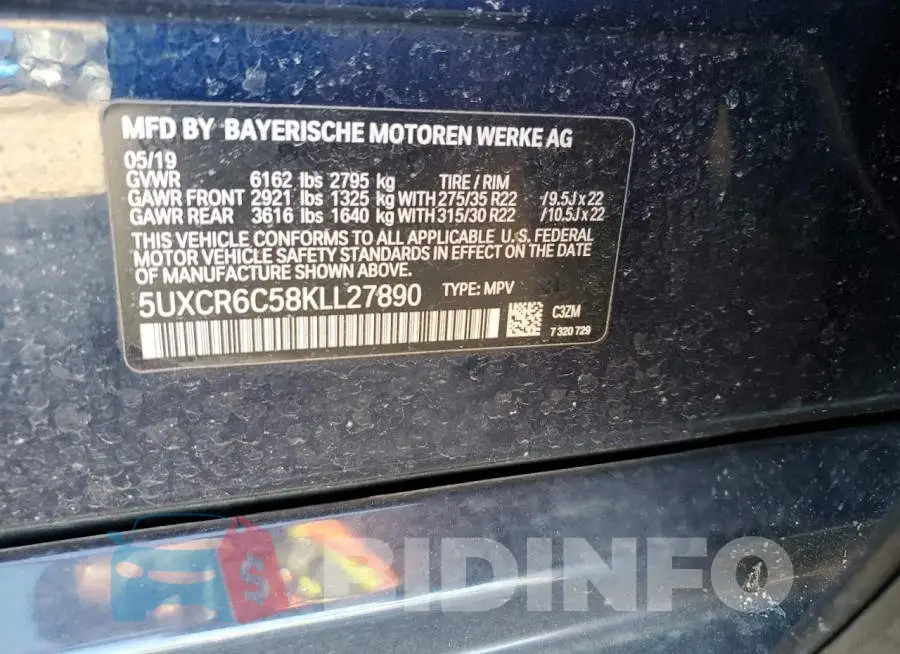 5UXCR6C58KLL27890 Photo# 13