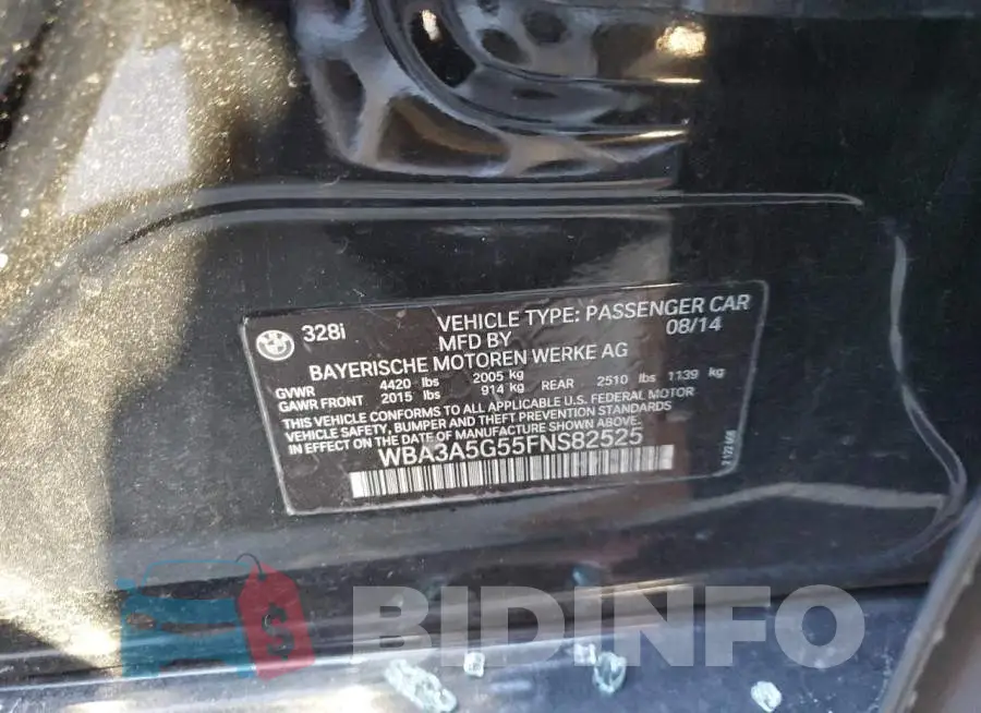 WBA3A5G55FNS82525 Photo# 12