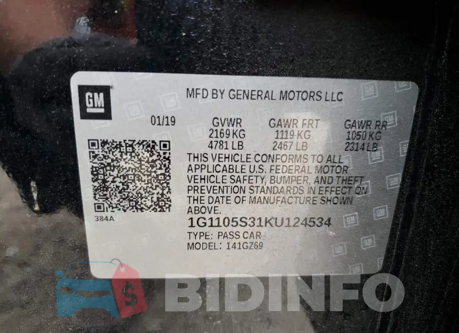 1G1105S31KU124534 Photo# 12