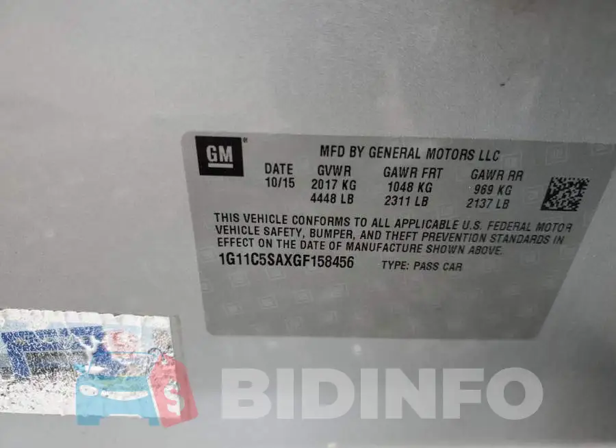 1G11C5SAXGF158456 Photo# 12