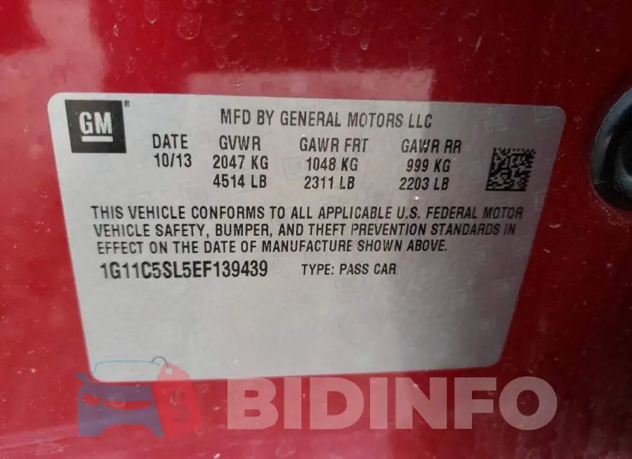 1G11C5SL5EF139439 Photo# 13