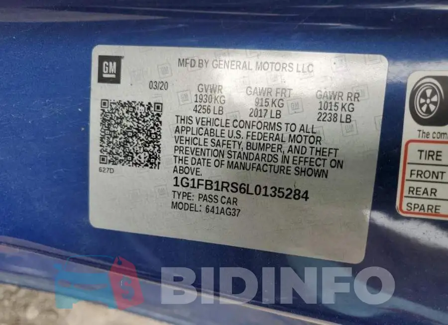 1G1FB1RS6L0135284 Photo# 12
