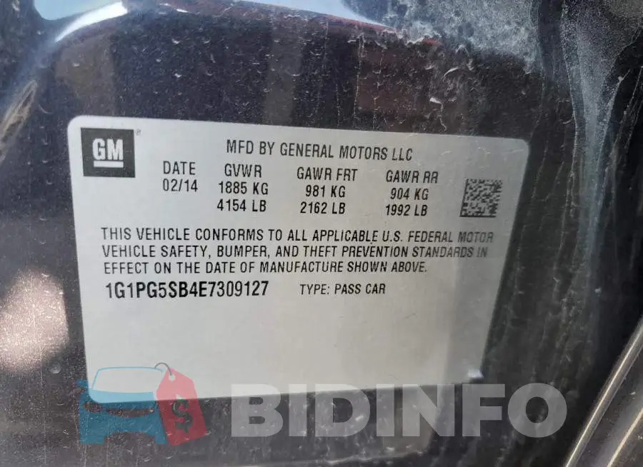 1G1PG5SB4E7309127 Photo# 12