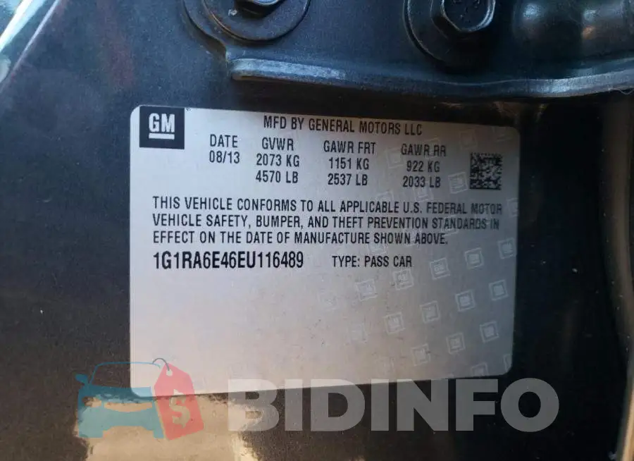 1G1RA6E46EU116489 Photo# 12