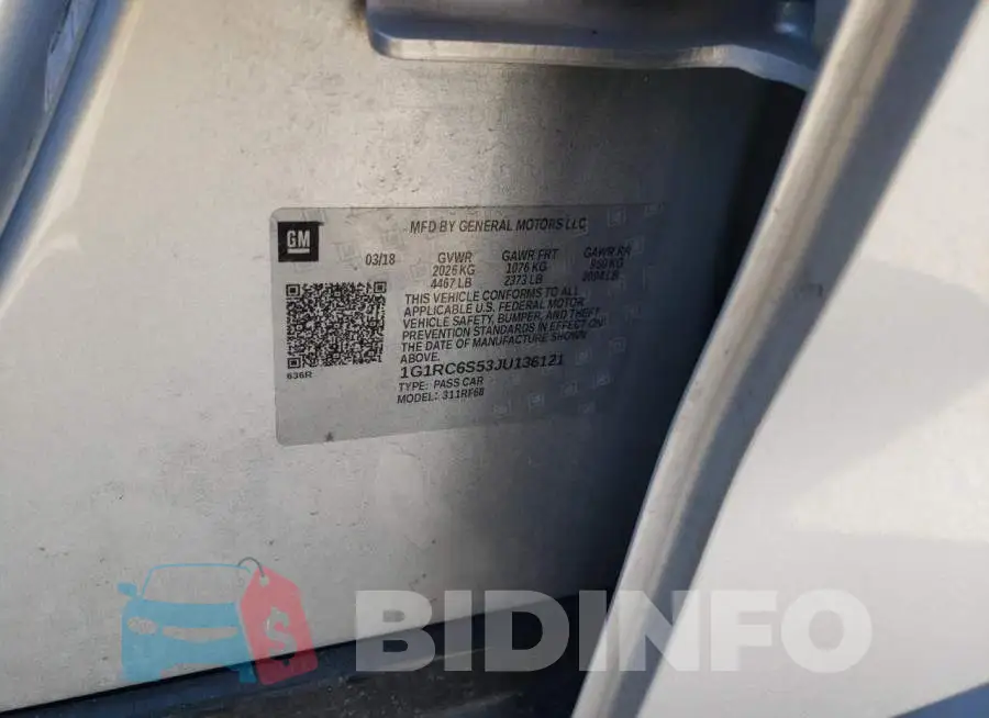 1G1RC6S53JU136121 Photo# 12