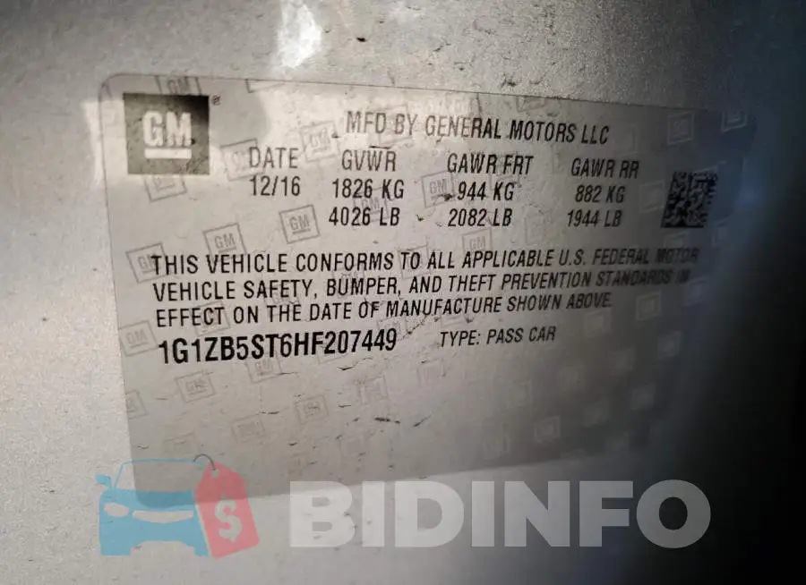 1G1ZB5ST6HF207449 Photo# 12