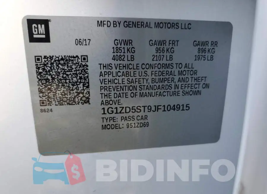 1G1ZD5ST9JF104915 Photo# 12