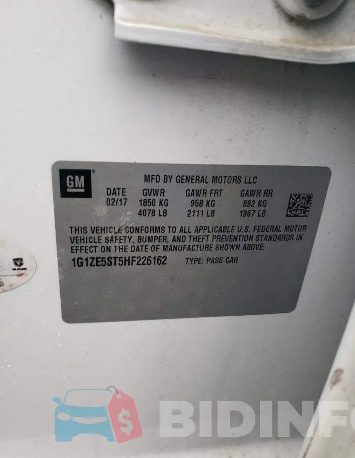 1G1ZE5ST5HF226162 Photo# 12
