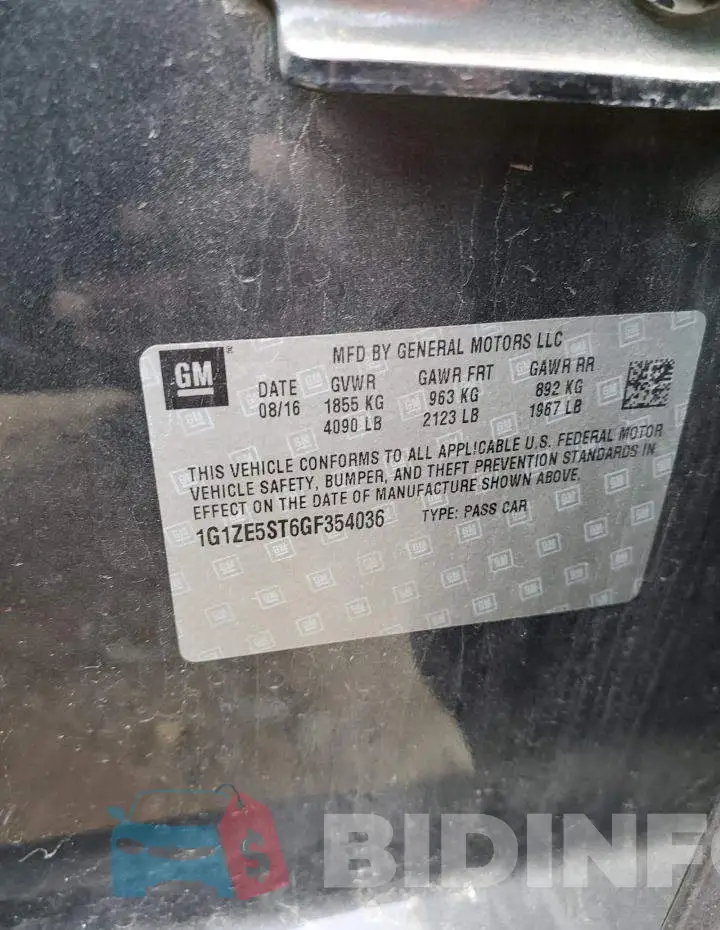 1G1ZE5ST6GF354036 Photo# 12
