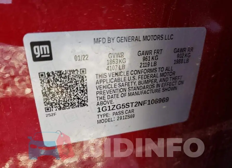 1G1ZG5ST2NF106969 Photo# 12