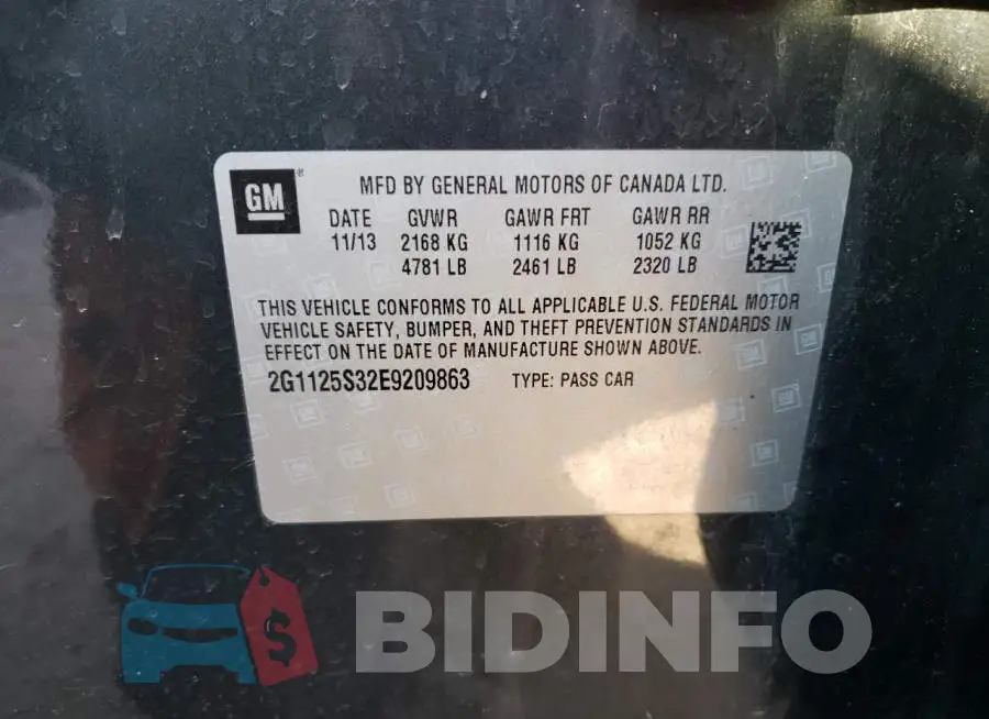 2G1125S32E9209863 Photo# 12