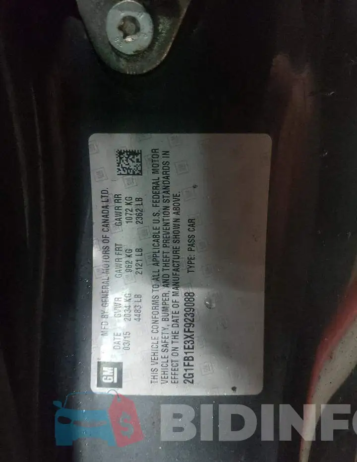 2G1FB1E3XF9239088 Photo# 12