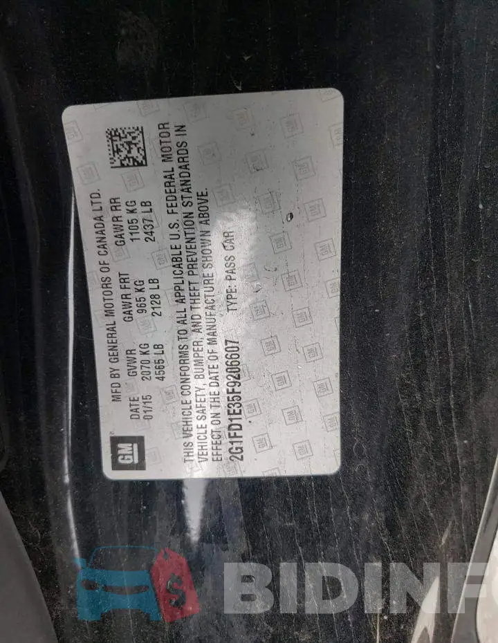 2G1FD1E35F9206607 Photo# 12