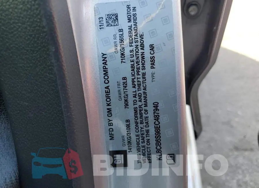 KL8CB6S98EC487940 Photo# 13