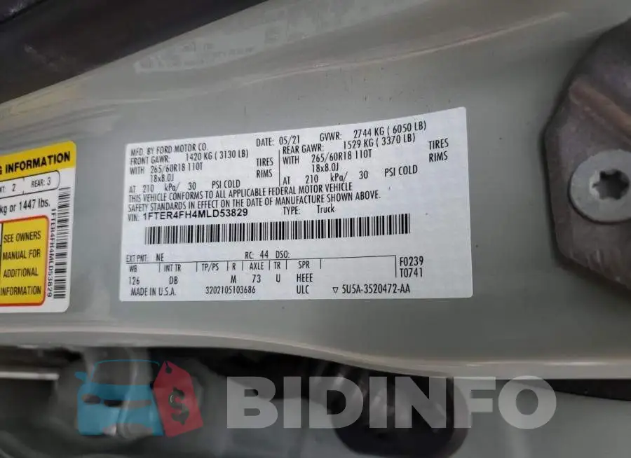 1FTER4FH4MLD53829 Photo# 13