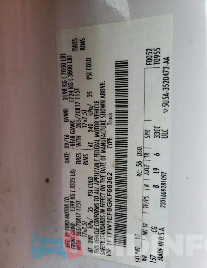 1FTFW1EF8GKF68362 Photo# 12