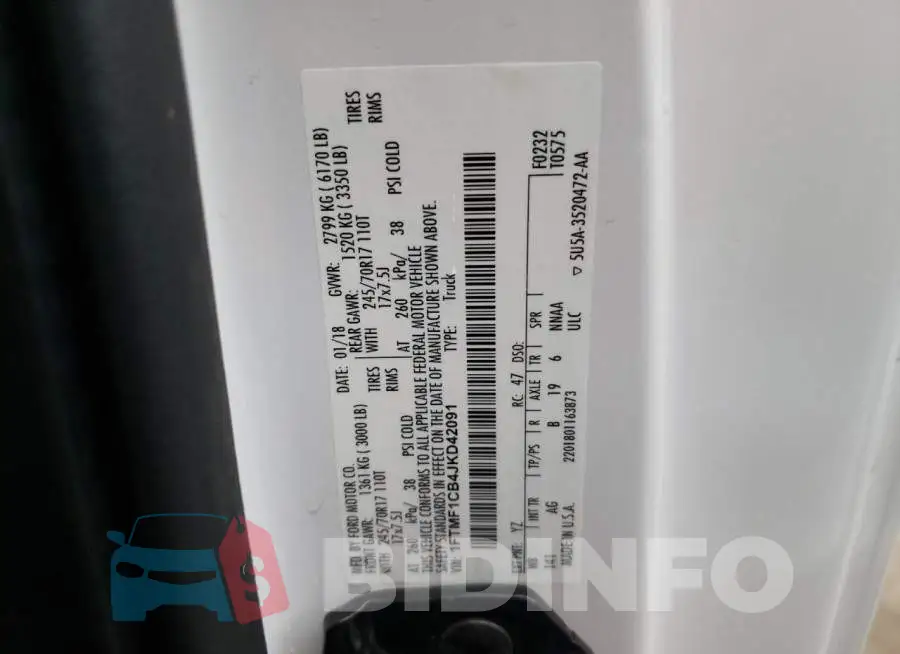1FTMF1CB4JKD42091 Photo# 12