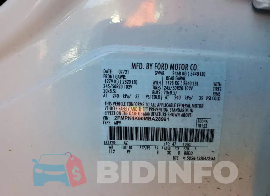 2FMPK4K90MBA28991 Photo# 10