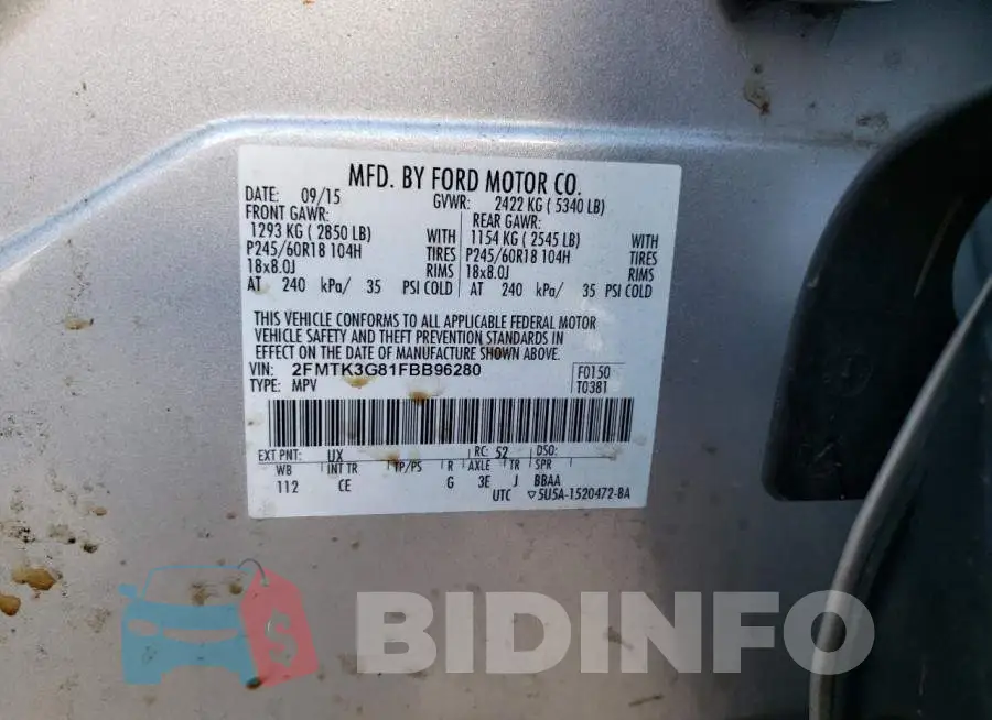 2FMTK3G81FBB96280 Photo# 13