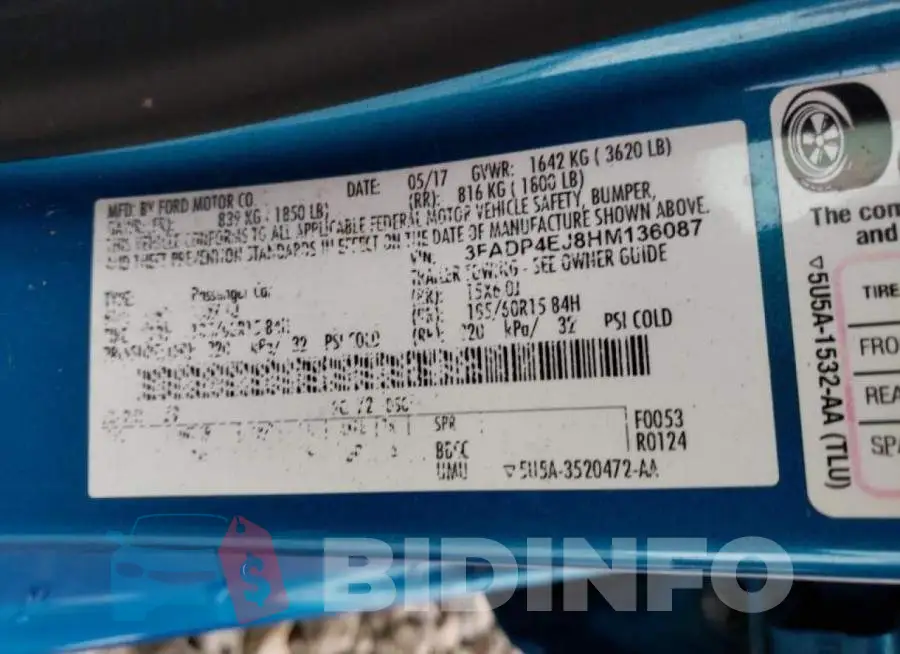 3FADP4EJ8HM136087 Photo# 12