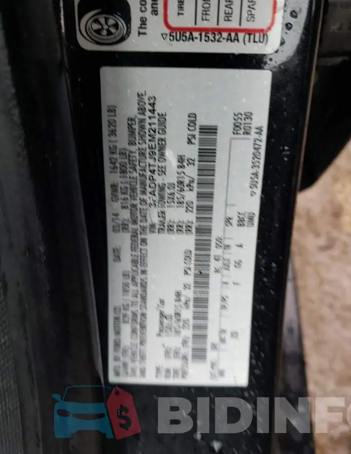 3FADP4TJ9EM211443 Photo# 12