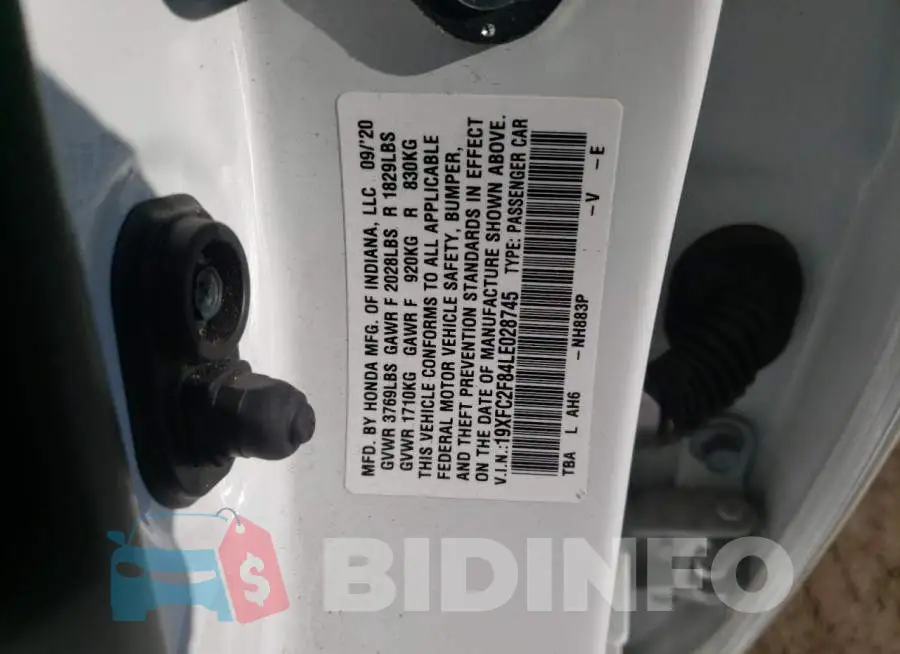 19XFC2F84LE028745 Photo# 12