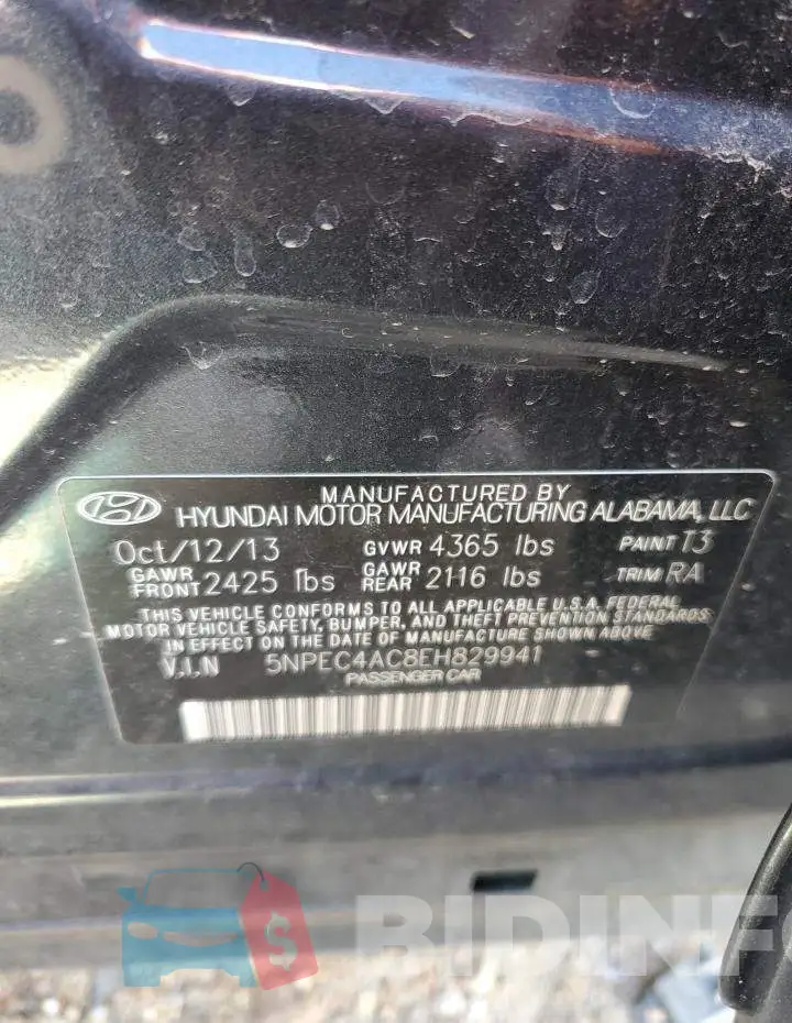 5NPEC4AC8EH829941 Photo# 10