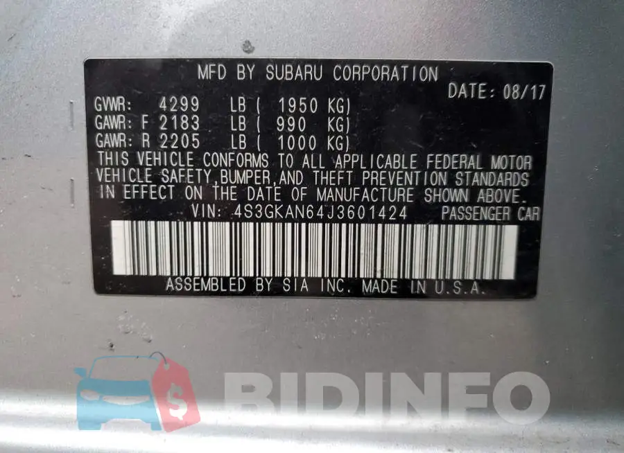 4S3GKAN64J3601424 Photo# 12