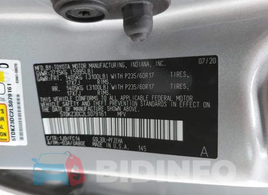 5TDKZ3DC2LS079161 Photo# 13